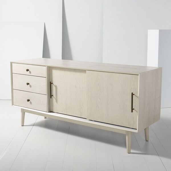  Safavieh Tomas Mid-Century Media Stand - White Washed 