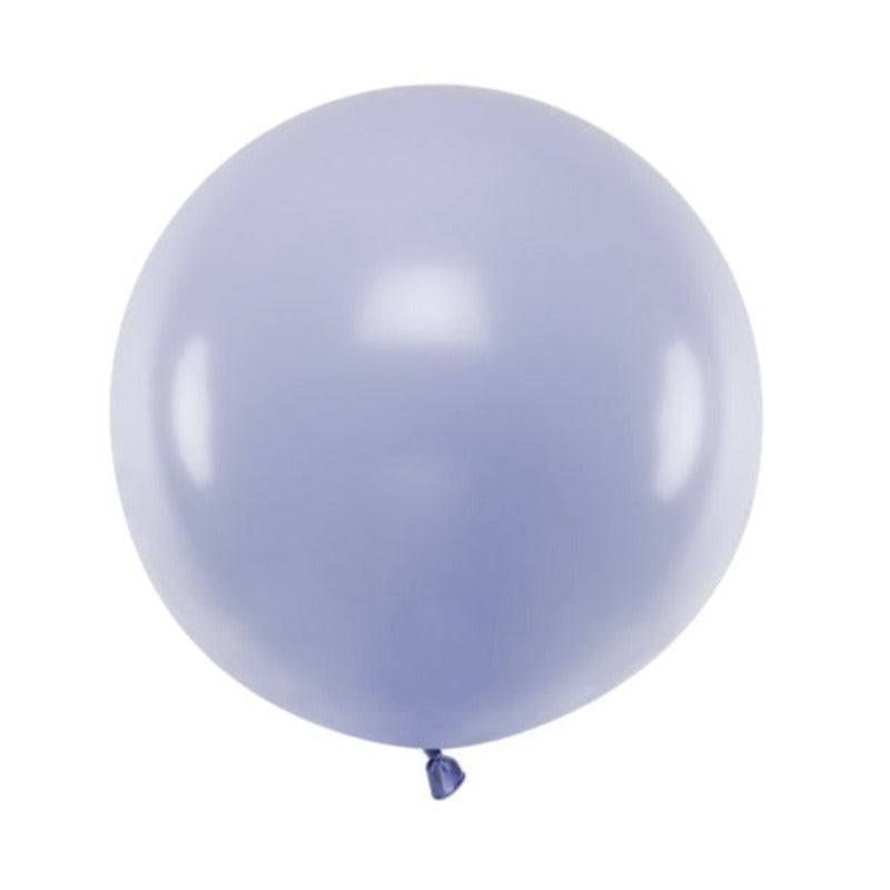 Rund lilla kæmpeballon 60 cm
