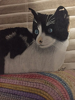 Luna - Colored Pencil Artwork by Sheila Norwood