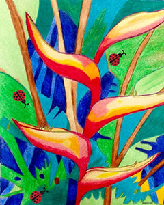 A Thing of Beauty! - Colored Pencil Artwork by Jayashree Sadasivan