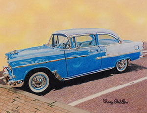 Chevy Bel-Air - Colored Pencil Artwork by Lori Willis