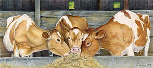 Party 'til the Cows Come Home - Colored Pencil Artwork by Marilee Sundius