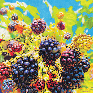 Wildberries - Colored Pencil Artwork by Rhonda Dicksion