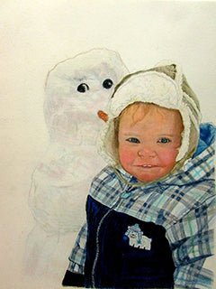 Cold Weather Friends - Colored Pencil Artwork by Johanna Rebman