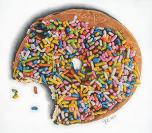 I Donut Like Sprinkles - Colored Pencil Artwork by Jocelyn Brandow