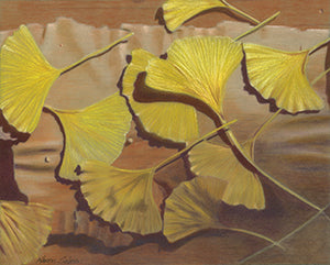 Golden Ginkgos by Karen Saleen