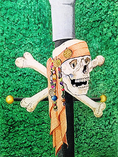 Skull and Crossbones by Rochelle Oberholser