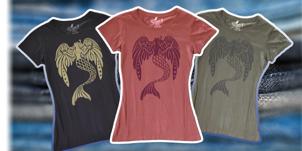 mermaid t-shirts for women