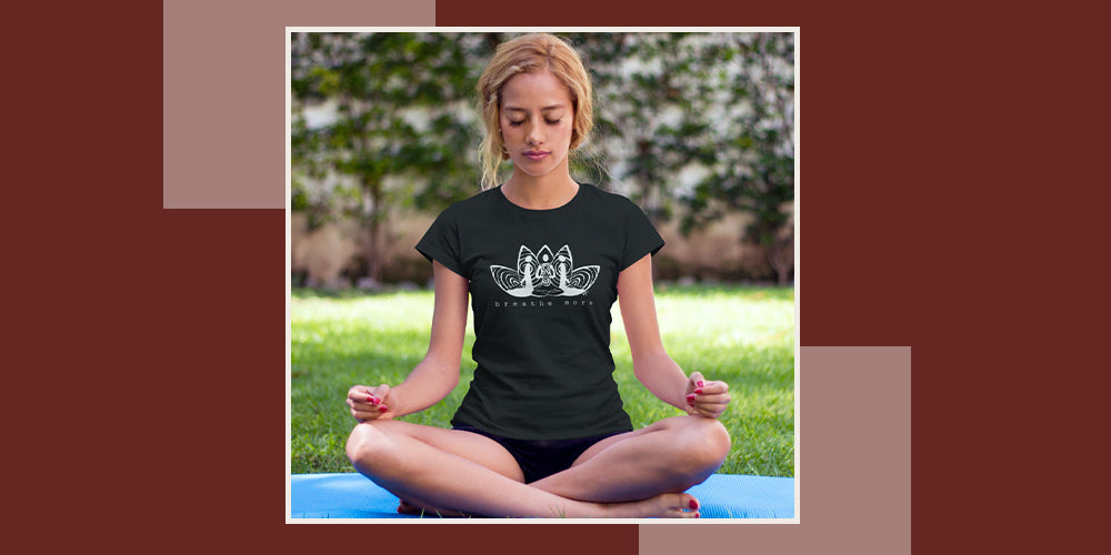 women yoga t-shirt