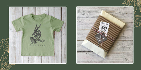 Dragon organic t-shirts for kids