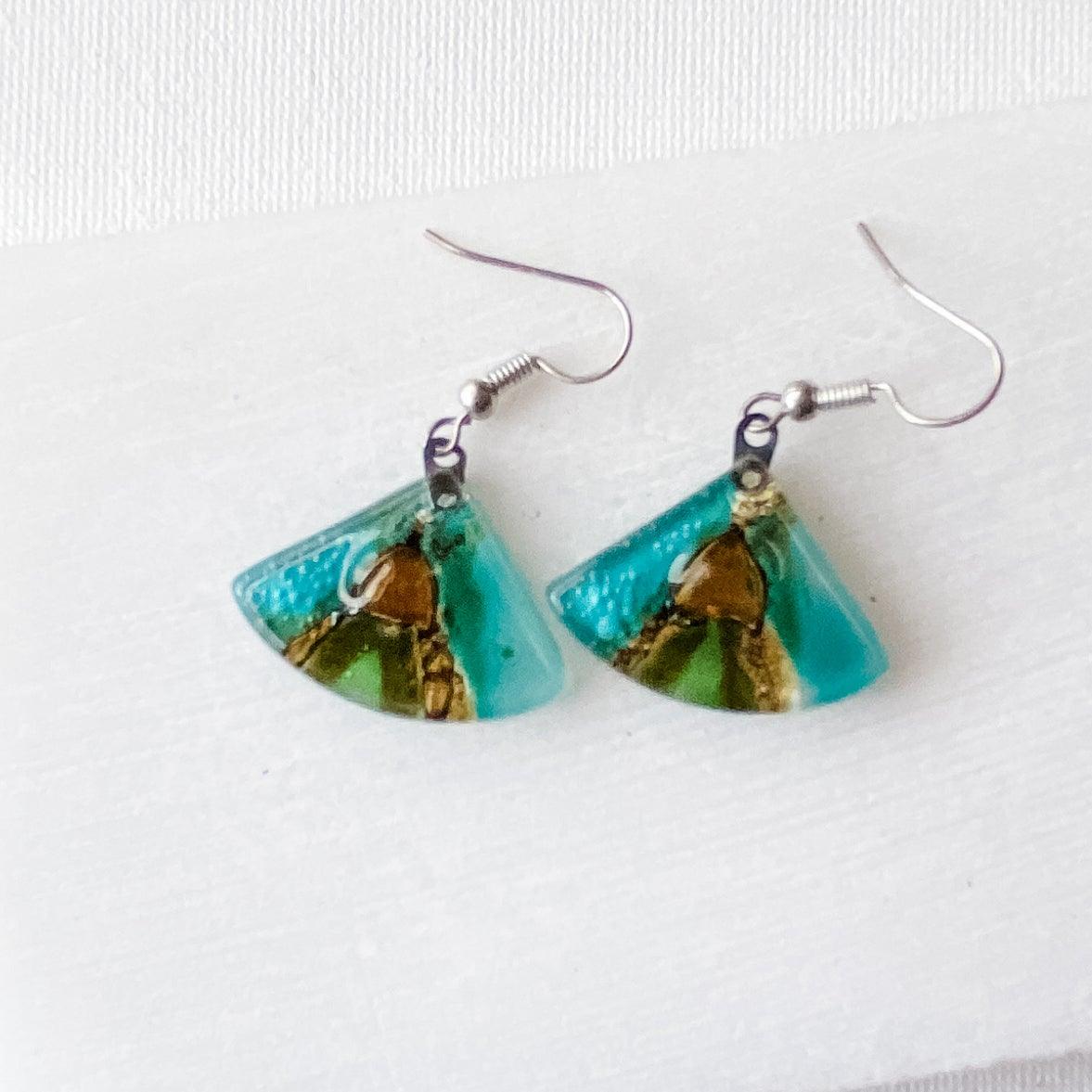 glass earrings