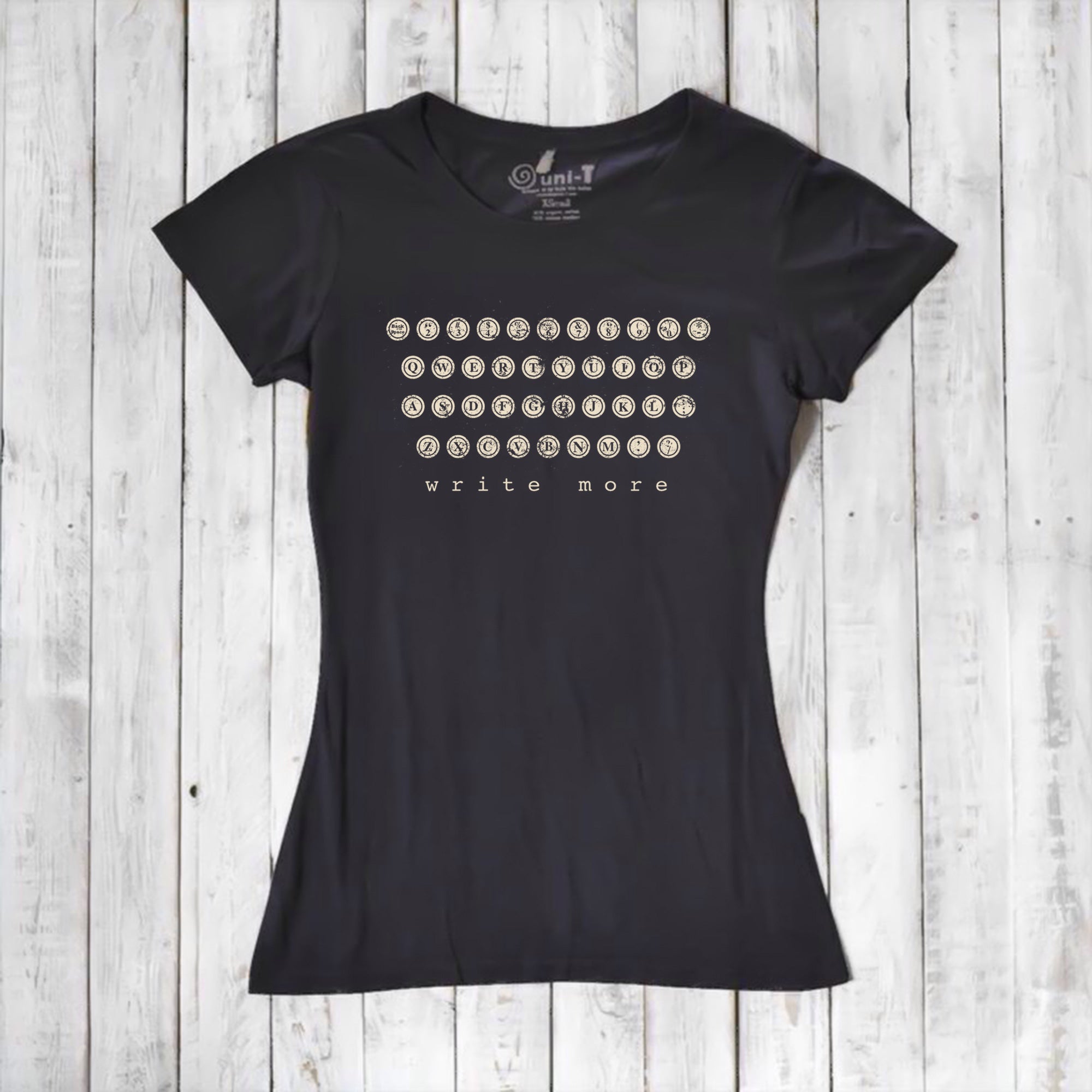 Vintage Typewriter T shirt | Gifts for Writers | Writer Gifts - Uni-T