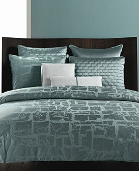 Hotel Collection Bedding Glacier Queen Bed Coverlet Aegean New
