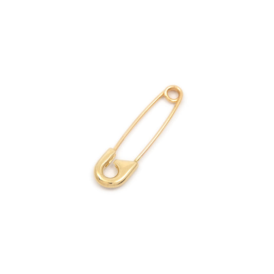 Safety Pin and Lock Chain Necklace gold – ADORNIA