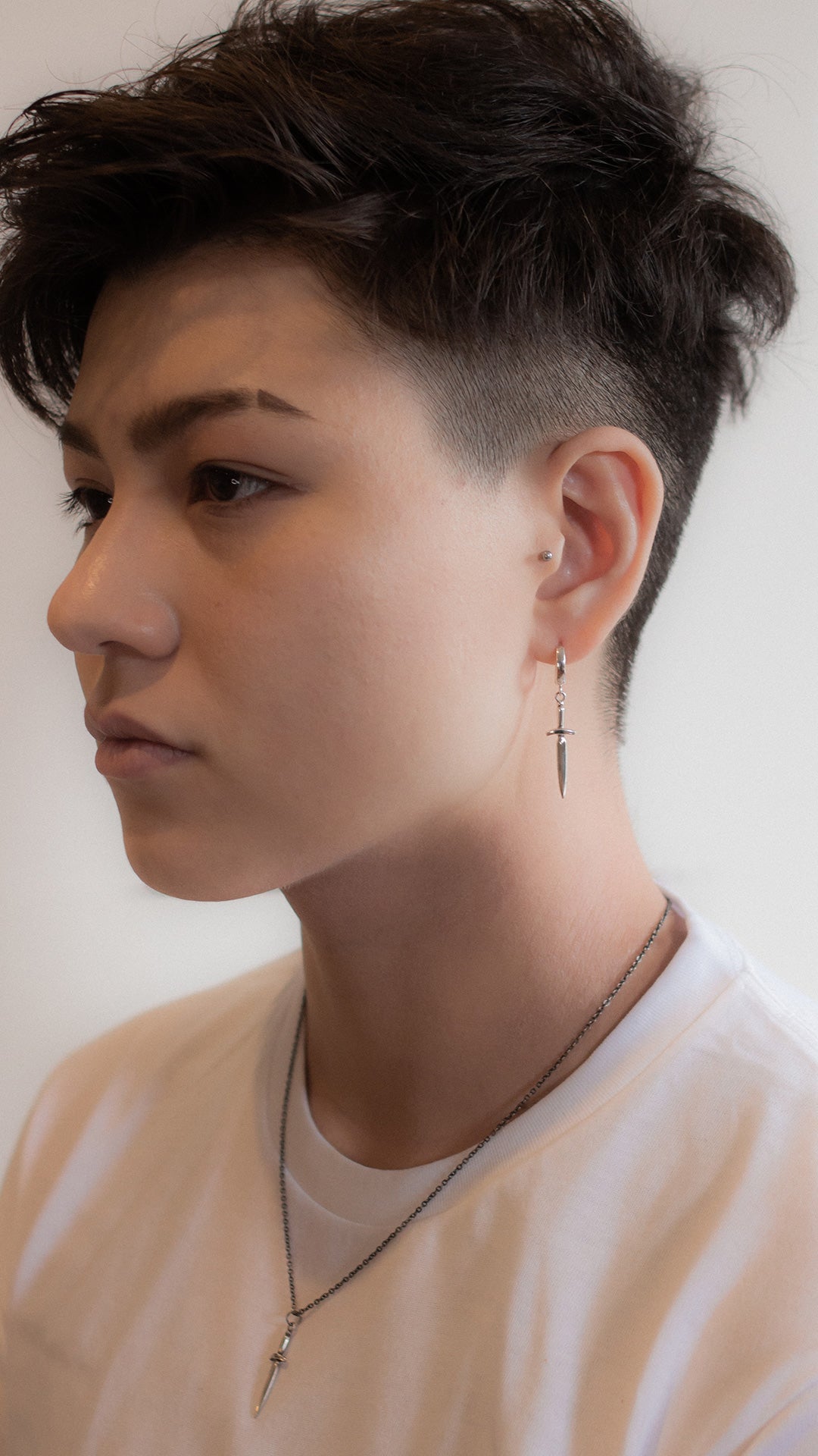 dagger earrings men