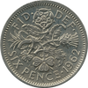 Lucky silver sixpence