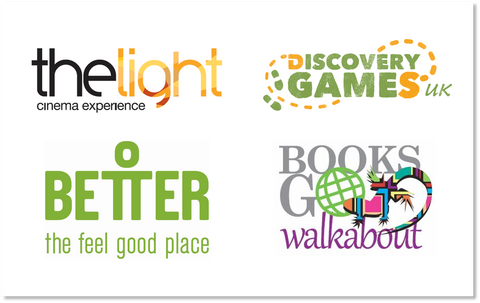 Prize sponsor logos The Light Cinema, Better, Discvoery Games UK, Books Go Walkabout
