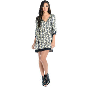 paisley tunic dress