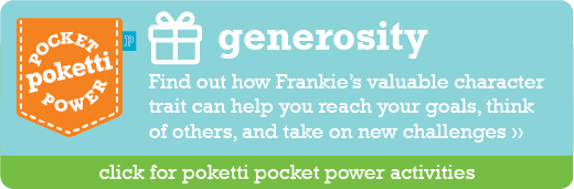 Frankie the Panda Poketti Pocket Power Generosity