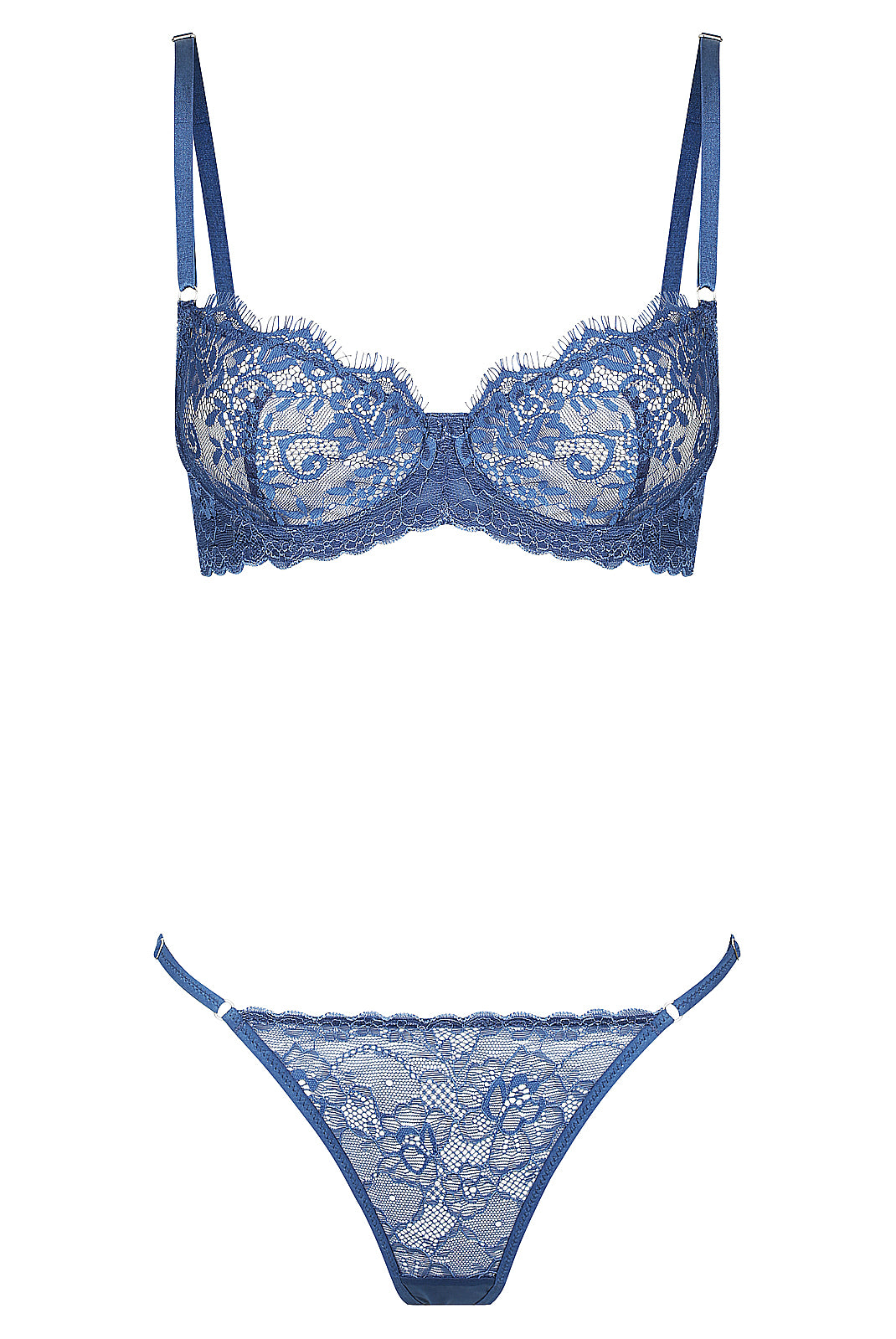 Maverick Set Lace Lingerie Cobalt Blue