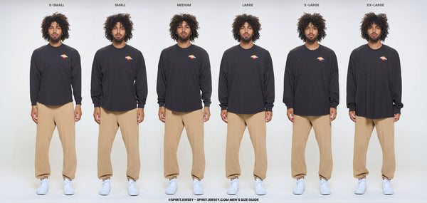 Men's Spirit Jersey Fit Guide