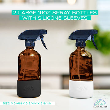 Glass Travel Spray Bottles, 2 ounce