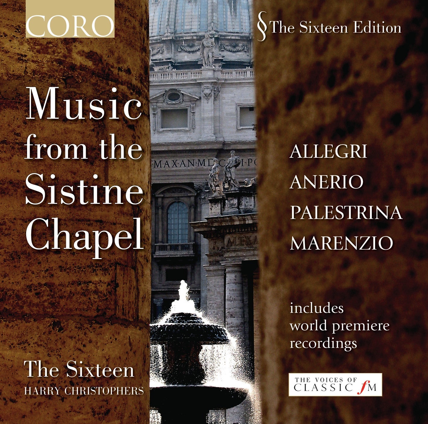 MUSIC FROM THE SISTINE CHAPEL The Sixteen/Harry Christophers