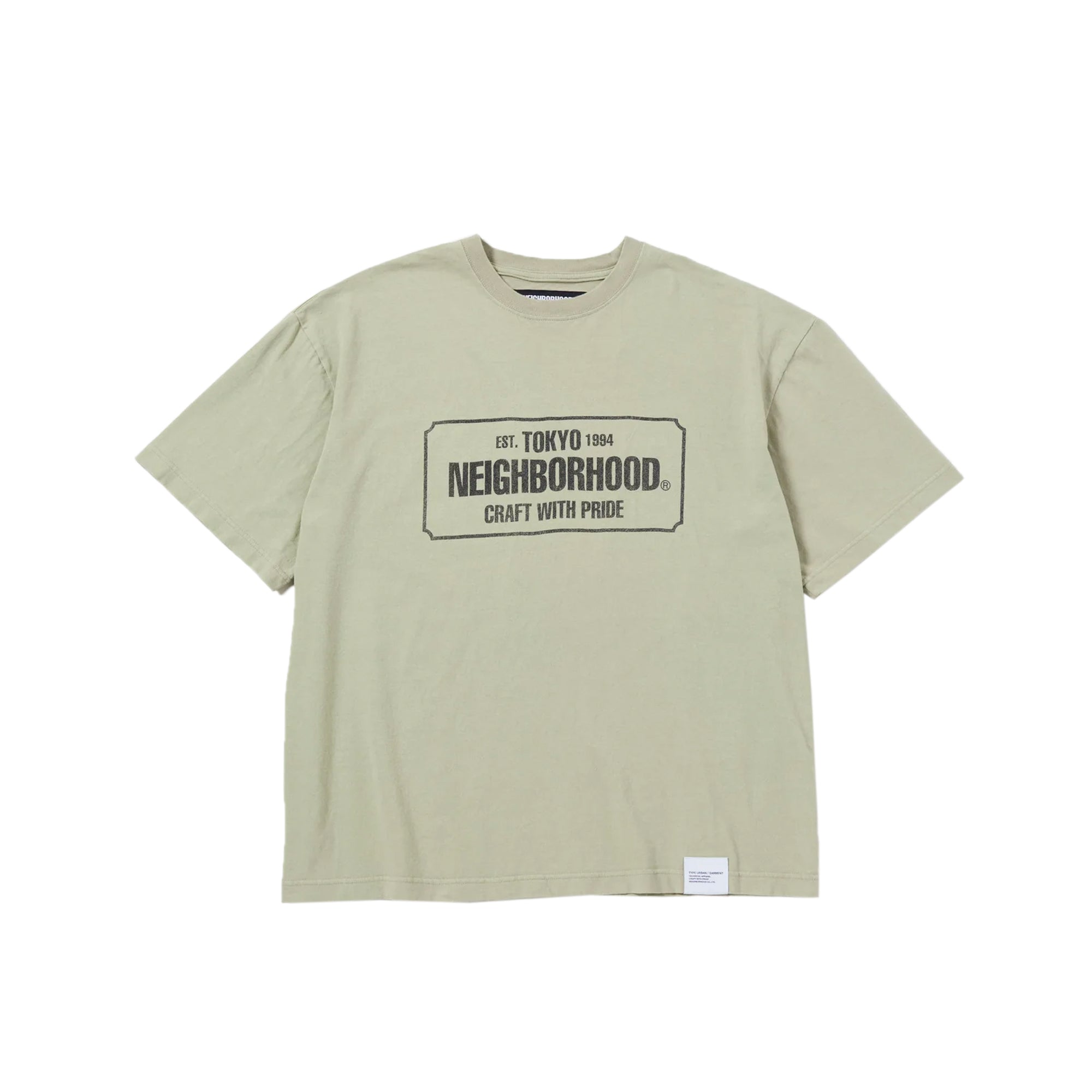 Neighborhood Mens Sulfur Dye Crewneck SS Tee – Extra Butter