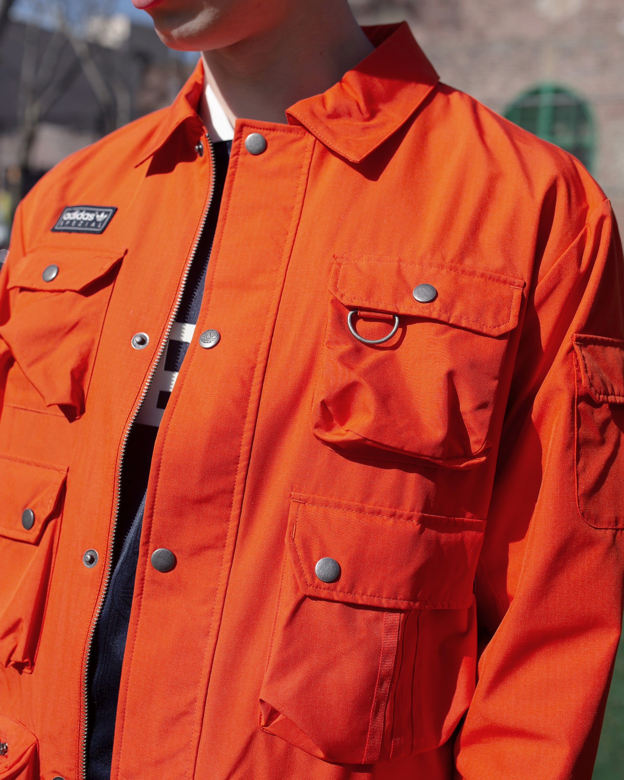 adidas spzl orange jacket