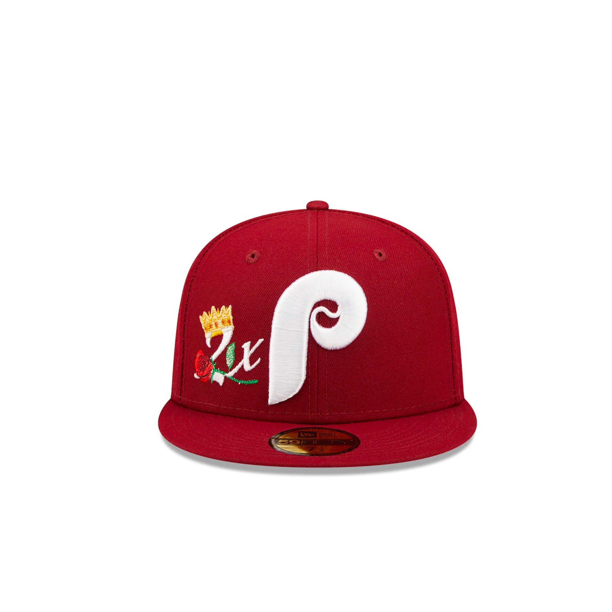 Philadelphia Phillies New Era 2008 World Series Undervisor 59FIFTY Fitted  Hat - Blue Stone