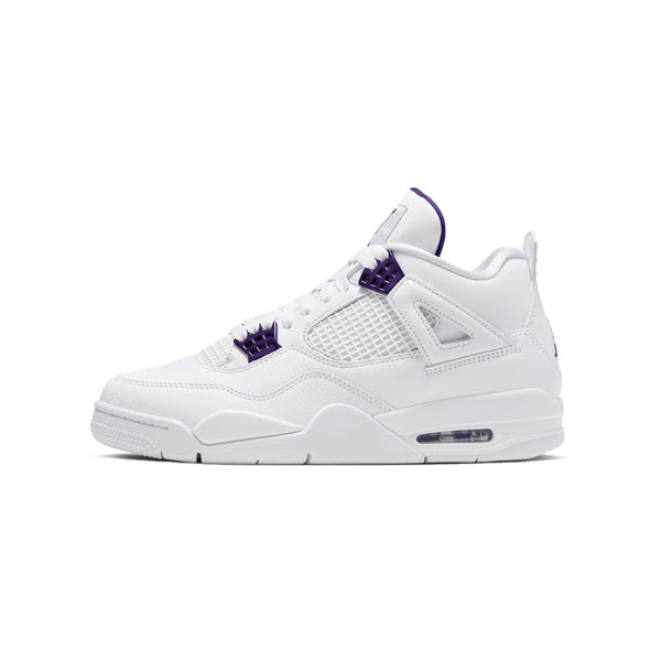 Air Jordan Kids Retro 4 Purple Metallic Shoes