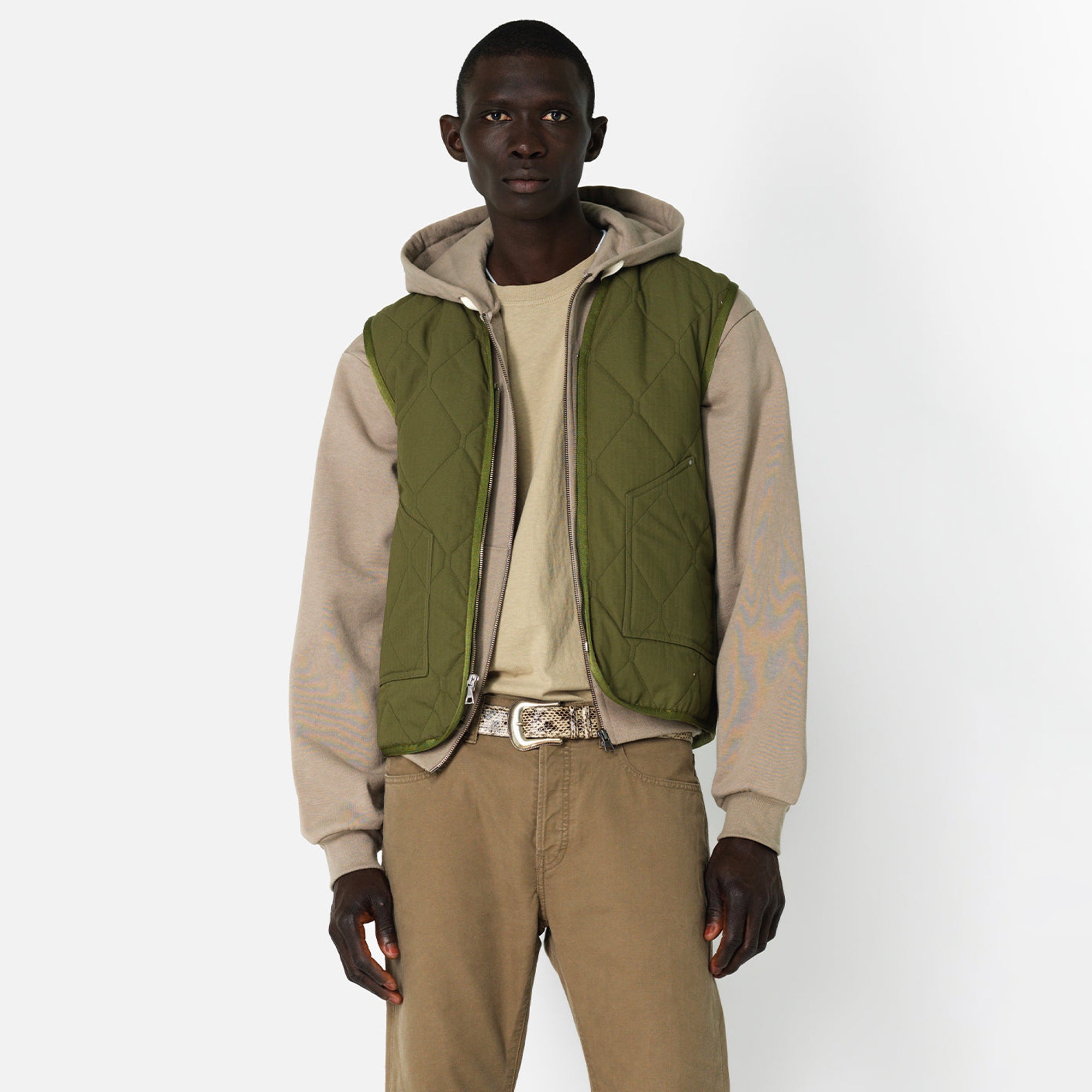 John Elliott Cross Thermal Sweatshirt 'Washed Army' – Limited Edt