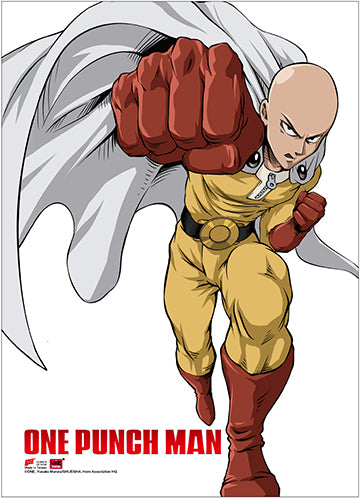 One Punch Man Saitama Wall Scroll – Shadow Anime