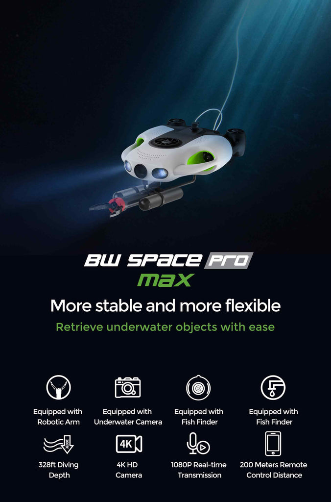 BW Space Pro Max Underwater Drone with Gripper Claw sale