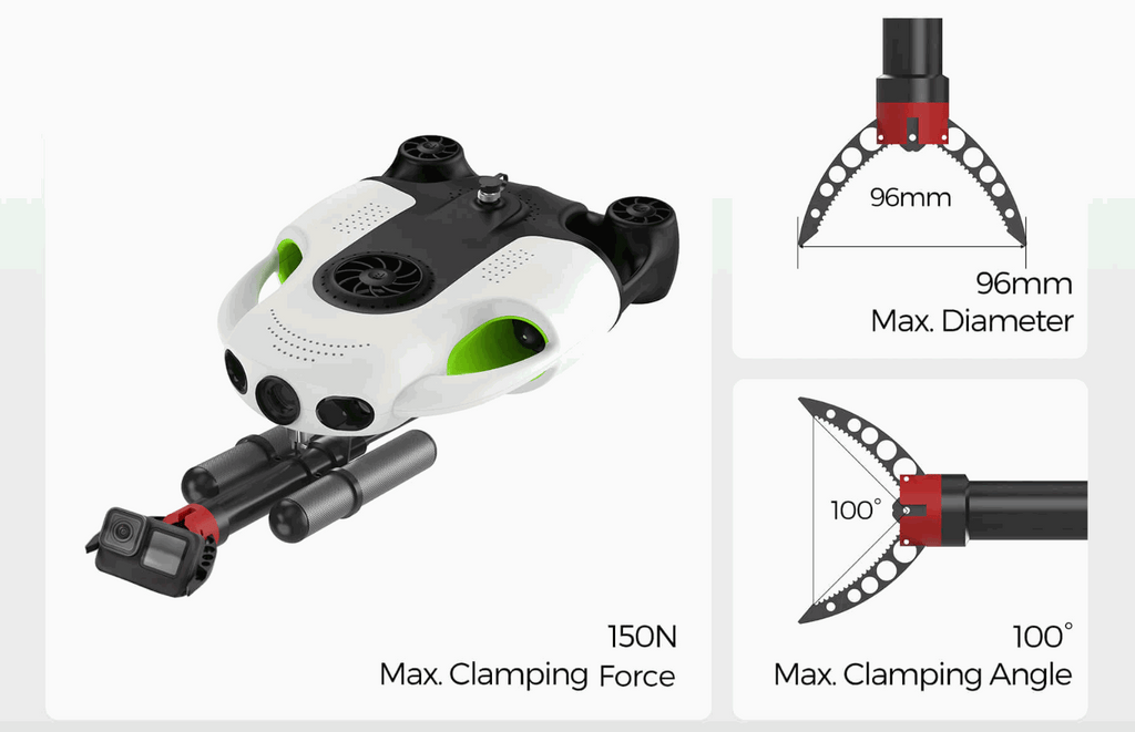 BW Space Pro Max Underwater Drone with Gripper Claw on sale