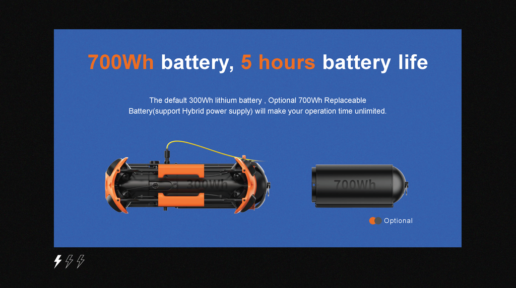 Underwater Rover Battery life