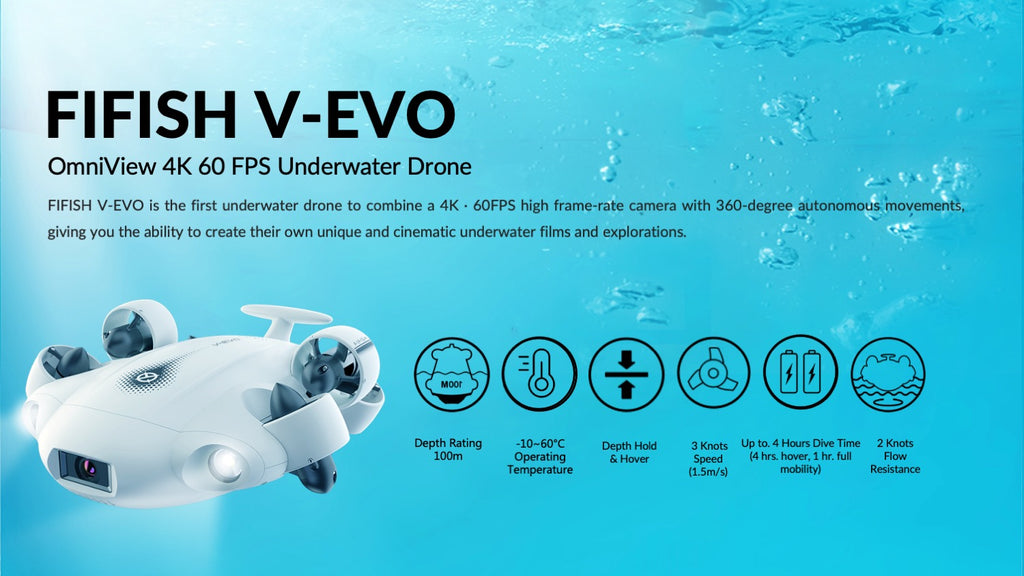 the best underwater drone in the world qysea v evo