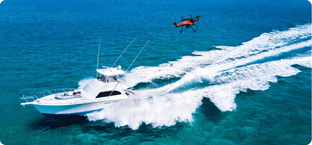 Swellpro Splash Drone 4 waterproof Boat