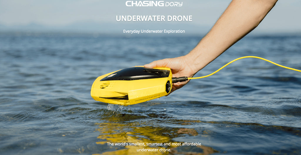 Chasing Dory underwater drone