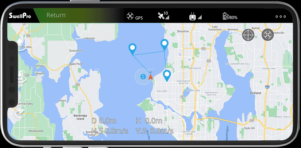 Swellpro Splash Drone 4 Mobile App