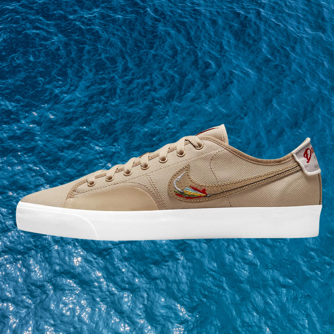 Daan Van der Linden Nike SB Blazer Court Low DVDL tan canvas new skate 