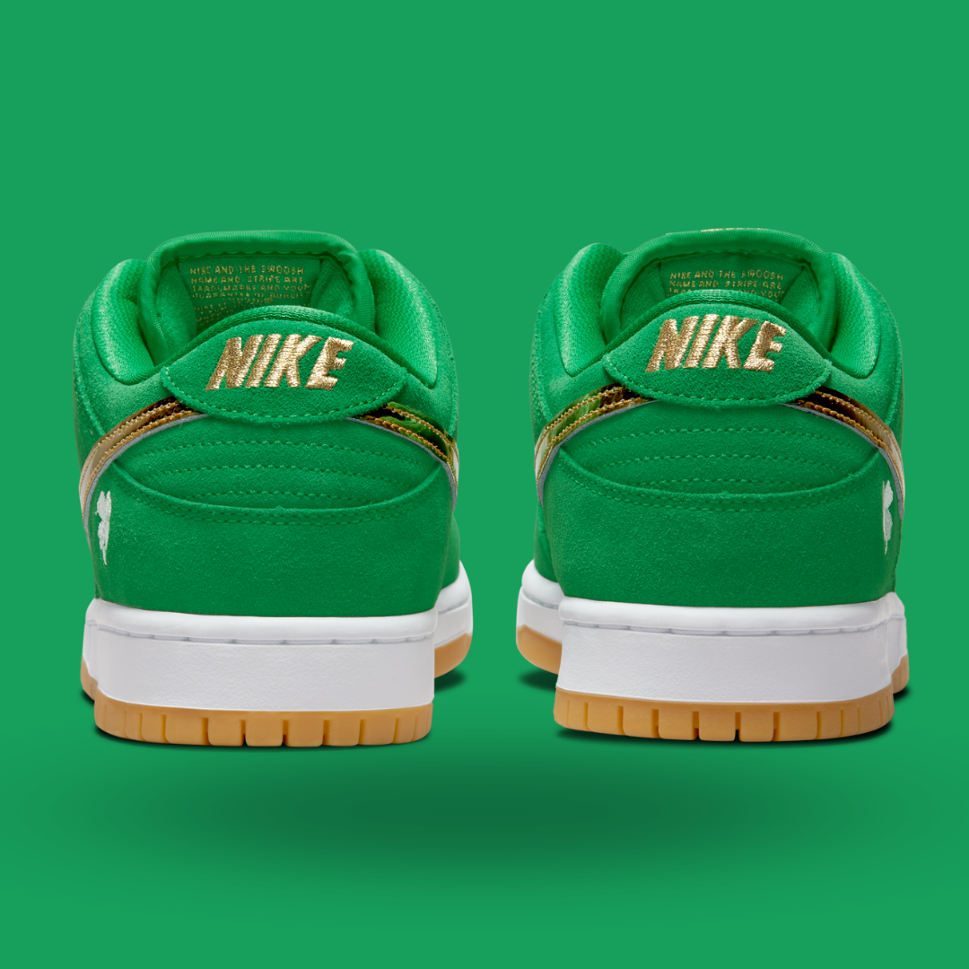 Nike SB DUNK LOWst Patrick's day suede lucky green dunks raffle 