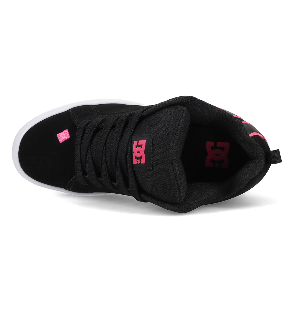 DC Court Graffik Platform - Black/Pink