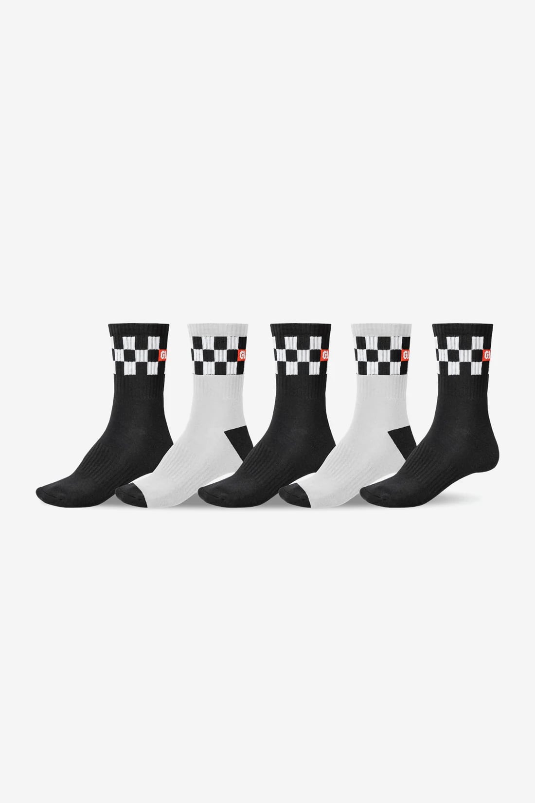 Globe Checker Crew Socks 5 Pack - Empire Skate product image