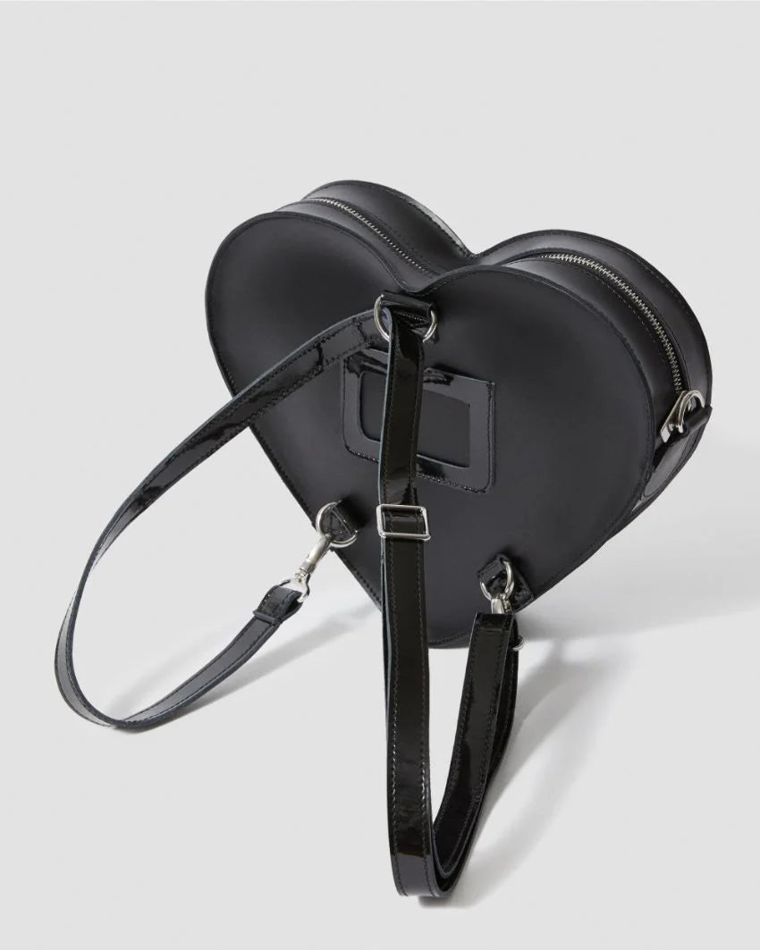 Dr. Martens Heart Backpack - Black Kiev & Patent Lamper
