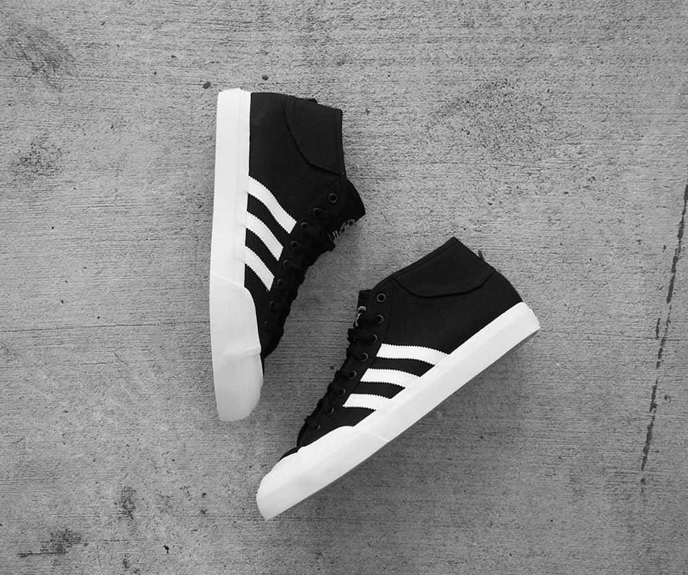 adidas matchcourt mid black white