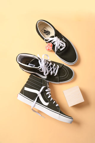 forest green vans shoes