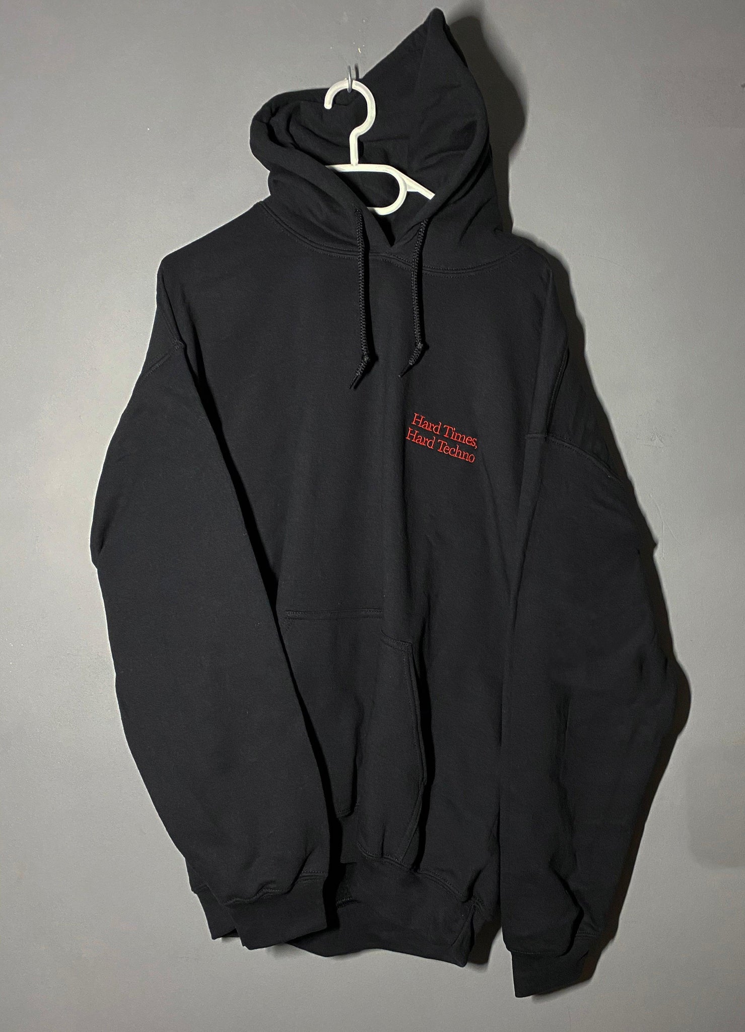 Hard Times, Hard Techno® Embroidered Hoodie (super limited) – Kikillo Club