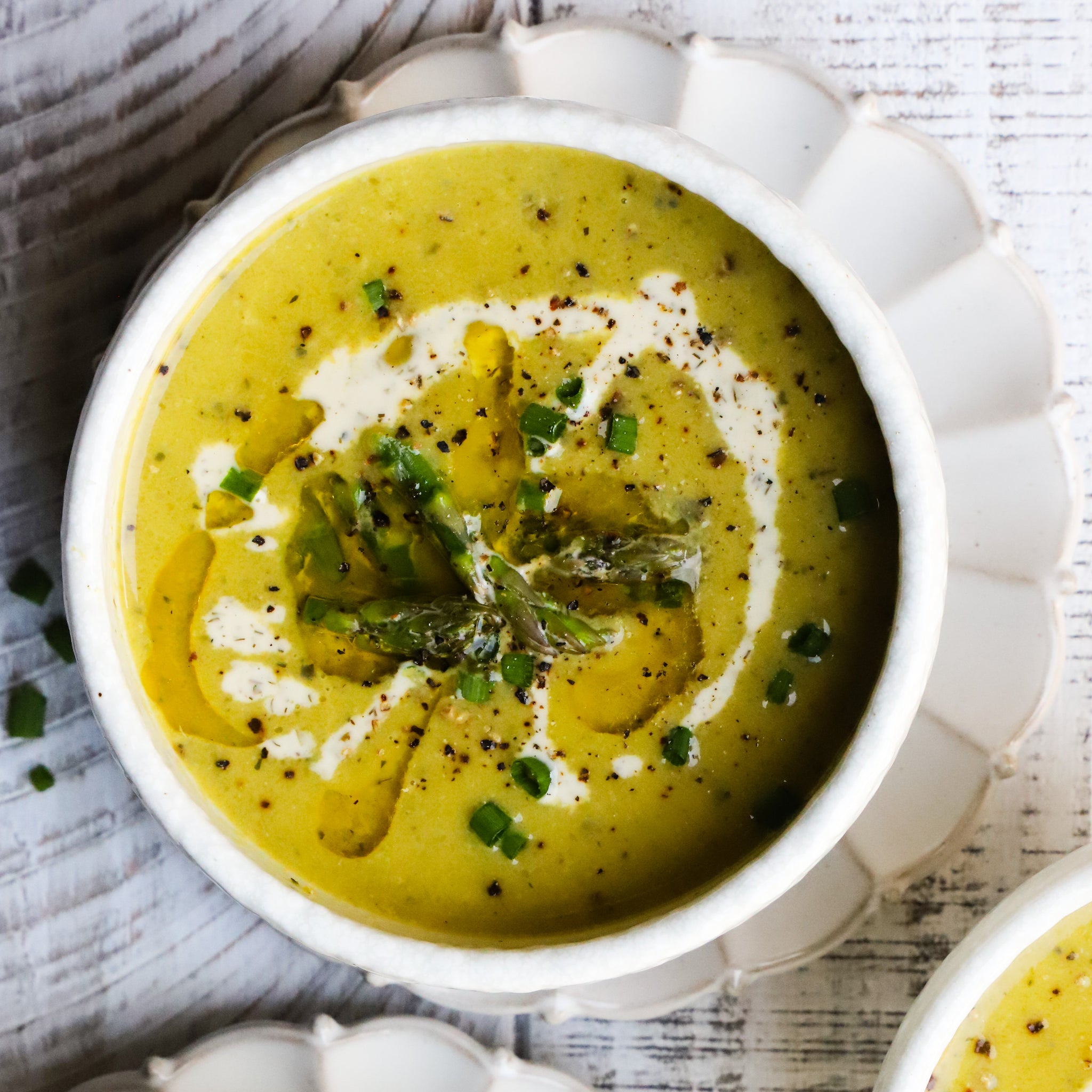 Spring Asparagus Soup with Coconut