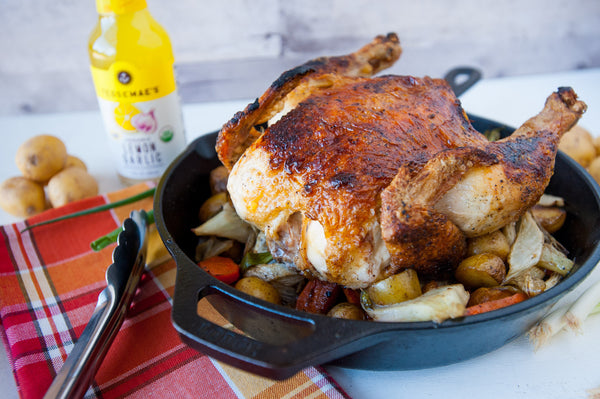 skillet roasted chicken & vegetables